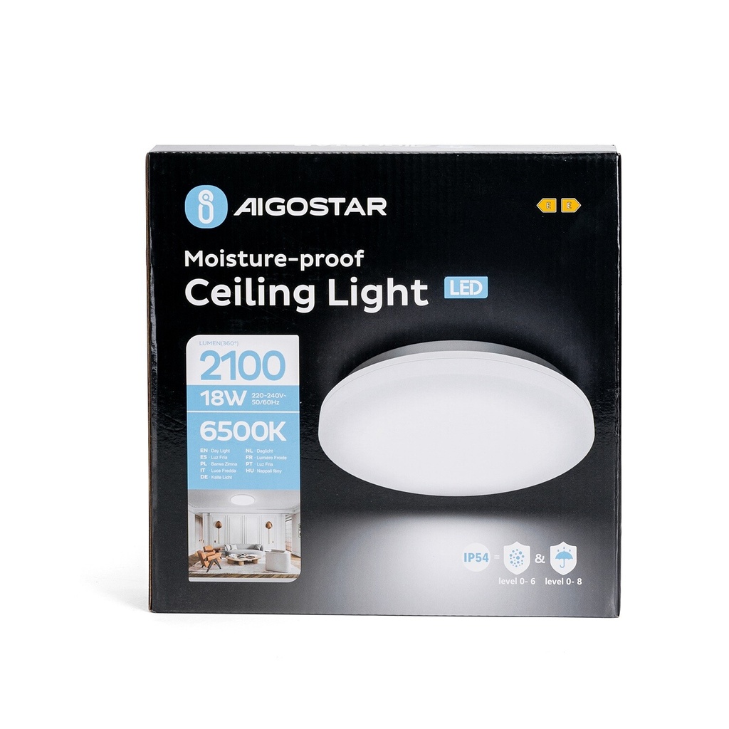 LED ceiling light 18W 6500K IP54 - Image 6