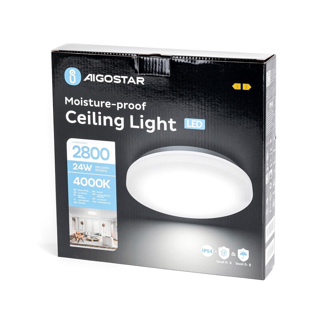 LED ceiling light 24W 4000K IP54 - Image 7