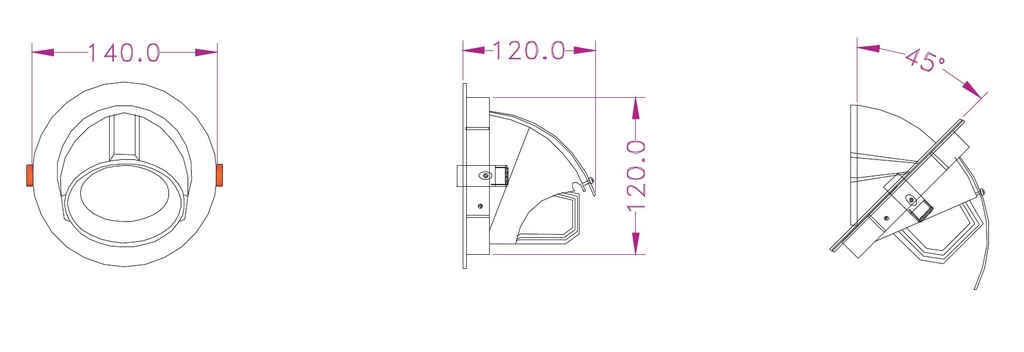 LED Ceiling spotlight Maxi COB 10W 3000K - Image 7