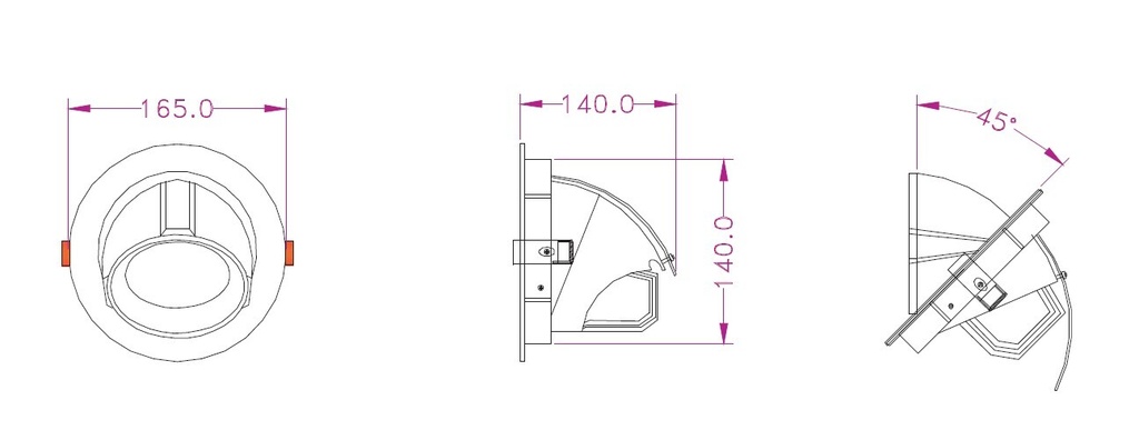 LED Ceiling spotlight Maxi COB 20W 4000K - Image 7
