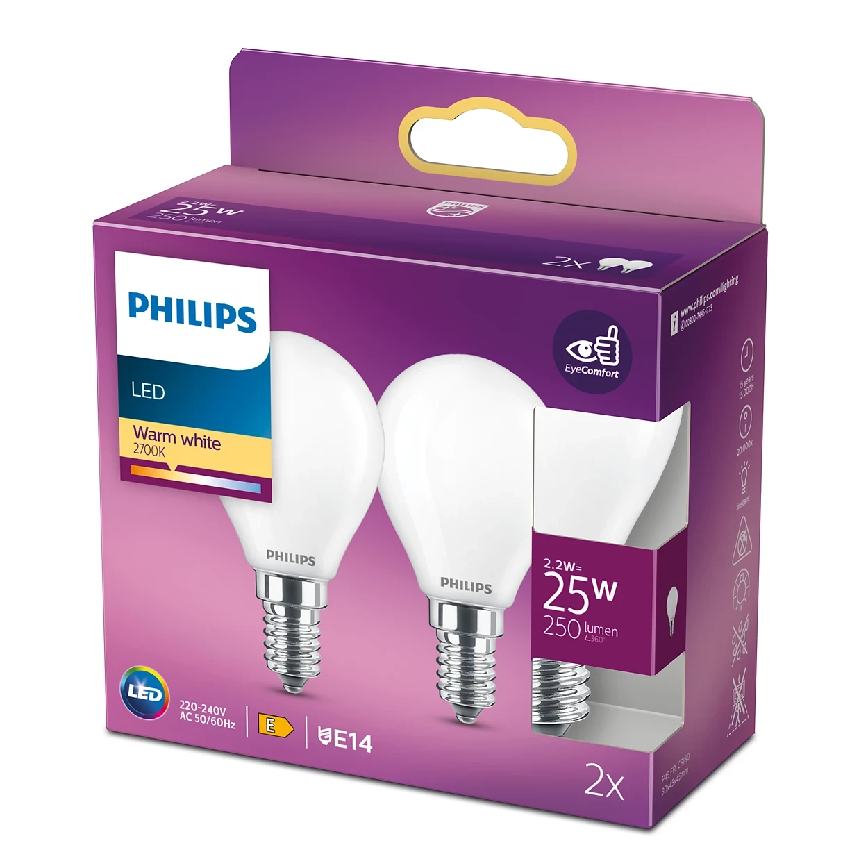 LED classic 25W P45 E14 WW FR ND 2SRT6 - Image 2
