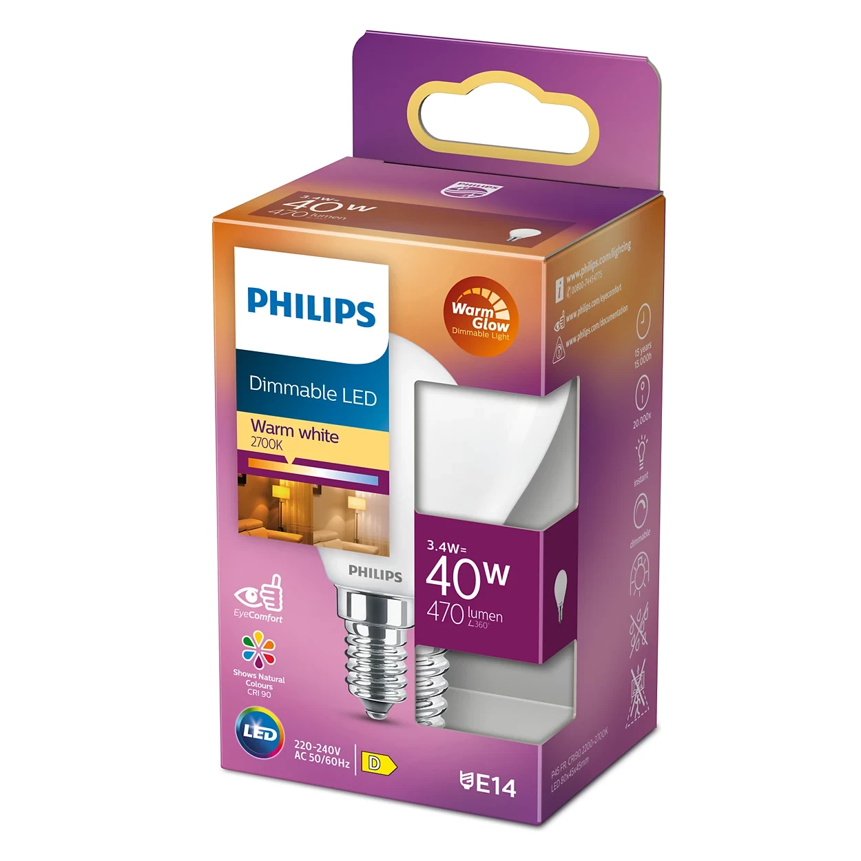 LED classic 40W P45 E14 FR WGD90 SRT4 - Image 2