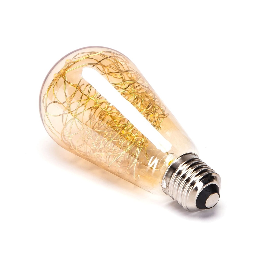 LED copper wire filament bulb ST64 E27 2500K 1,2W - Image 2
