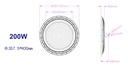 LED DOB UFO High Bay 200W 6000K IP65 - Image 8