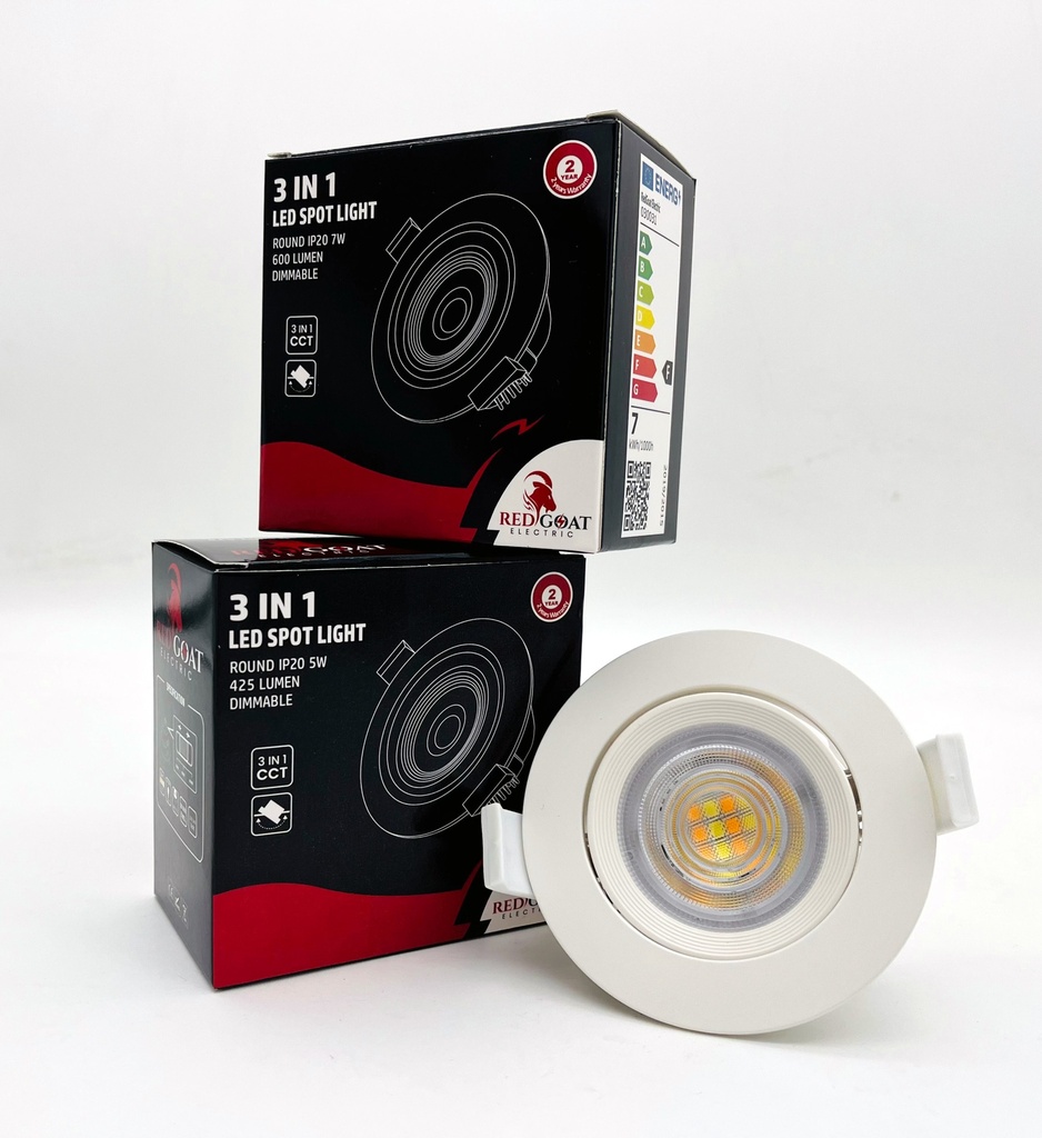 LED Downlight 5W, dimmable, CCT 3in1 - Image 3