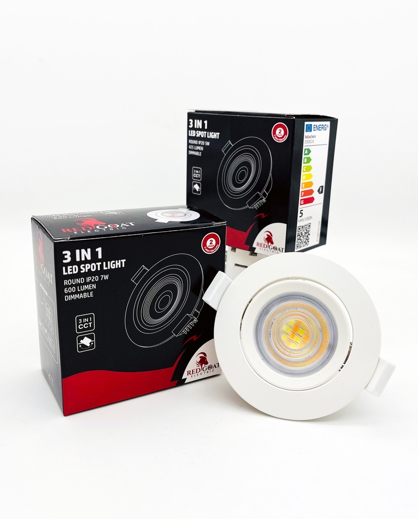 LED Downlight 7W, dimmable, CCT 3in1 - Image 2
