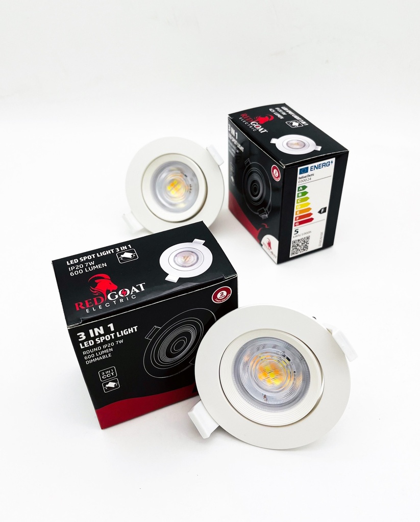 LED Downlight 7W, dimmable, CCT 3in1 - Image 4