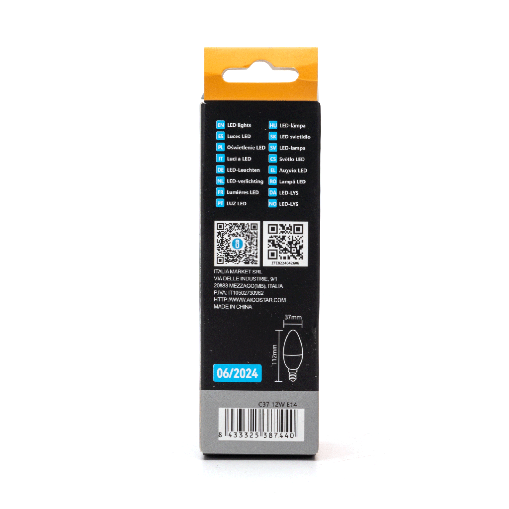 LED E14 C37 12W 3000K 830 - Image 5