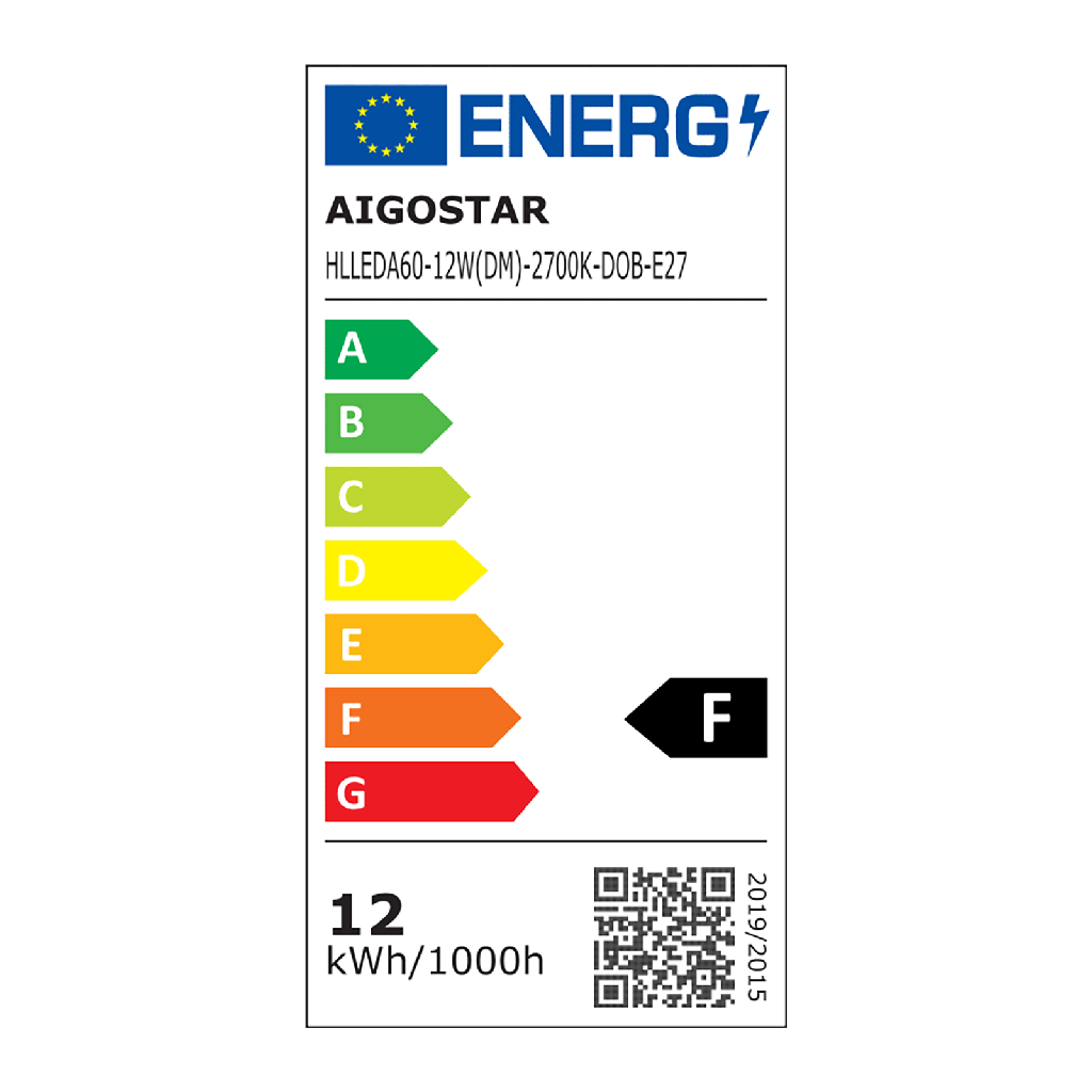 LED E27 A60 12W 2700K 827 DIM - Image 6