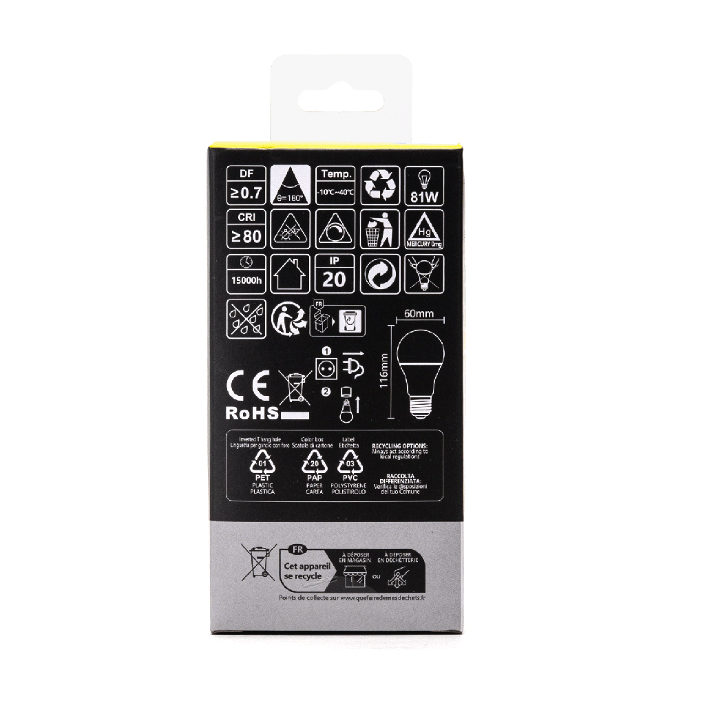 LED E27 A60 12W 4000K 840 DIM - Image 5