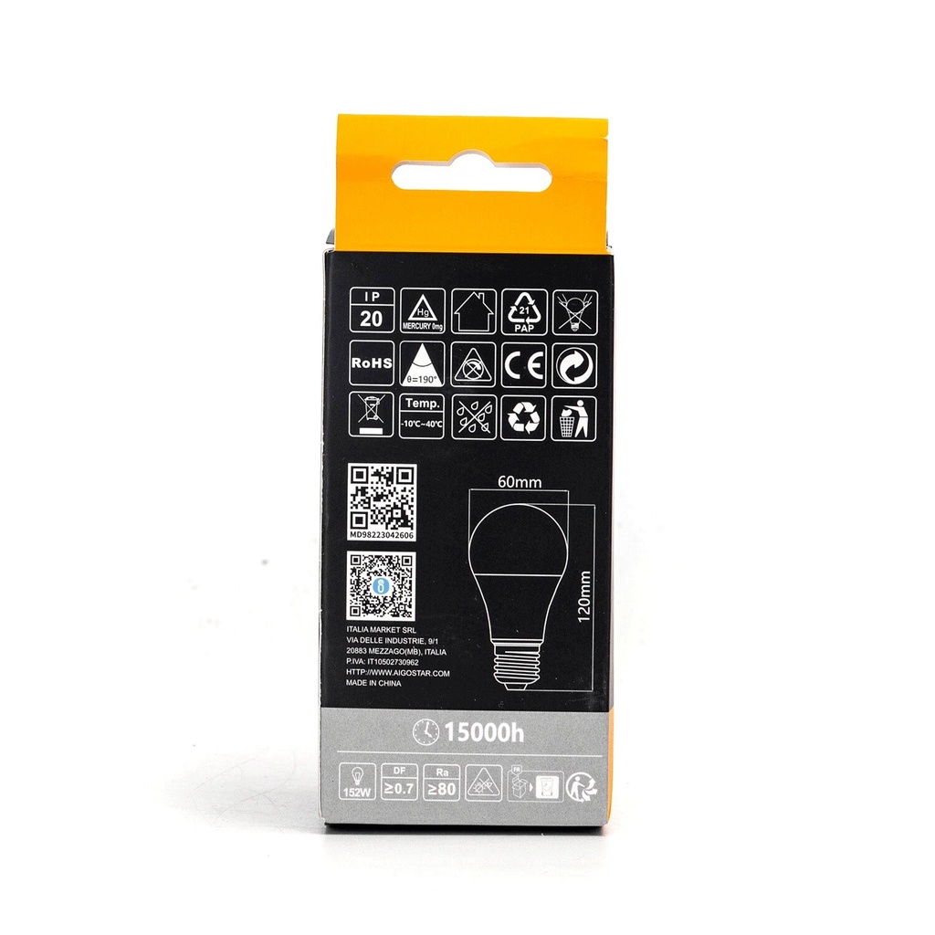 LED E27 A60 24W 3000K 830 - Image 3