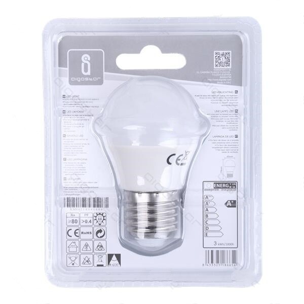 LED E27 G45, 3W  4000K - Image 3