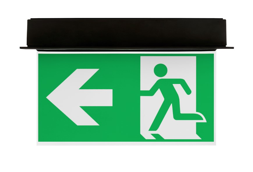 LED Emergency Lighting Suprema D-std SA 3H AT IP54 NT [BLK] Black - Image 2