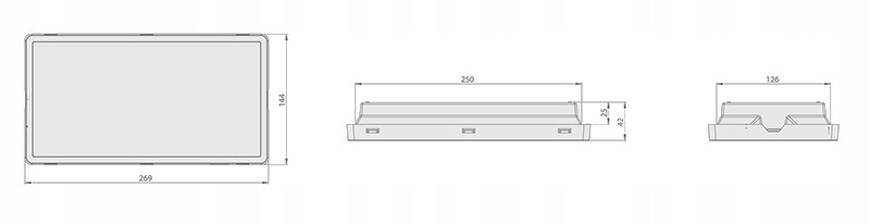 LED Emergency Lighting Vella ECO SO 250 SA 3H MT IP65 White - Image 3