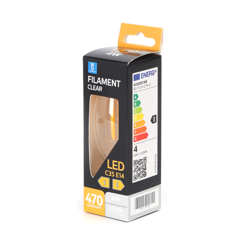 LED filament lamp E14 G35 4W - Image 2