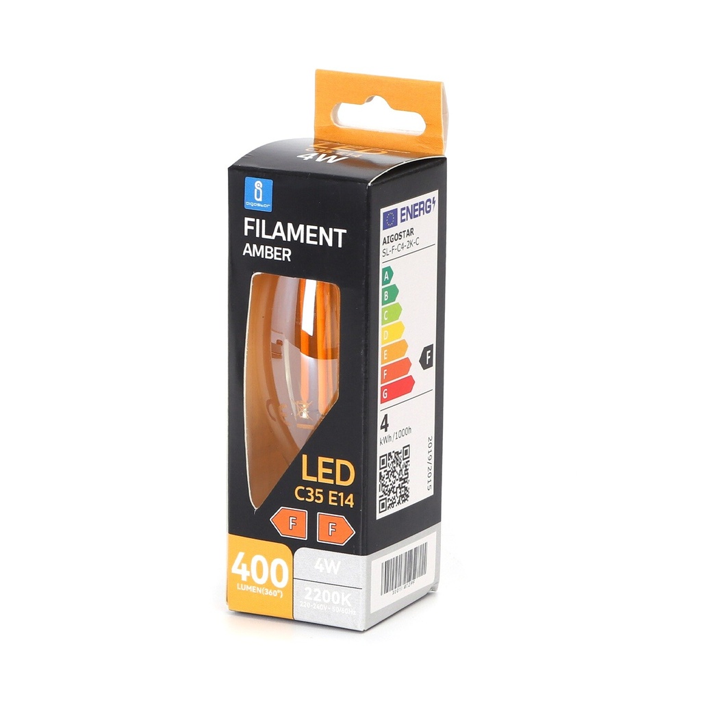 LED filament lamp E14 G35 4W 2200K - Image 2