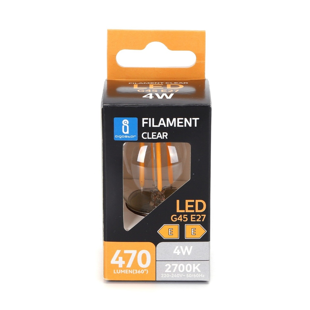 LED filament lamp E27 G45 4W 2700K - Image 2