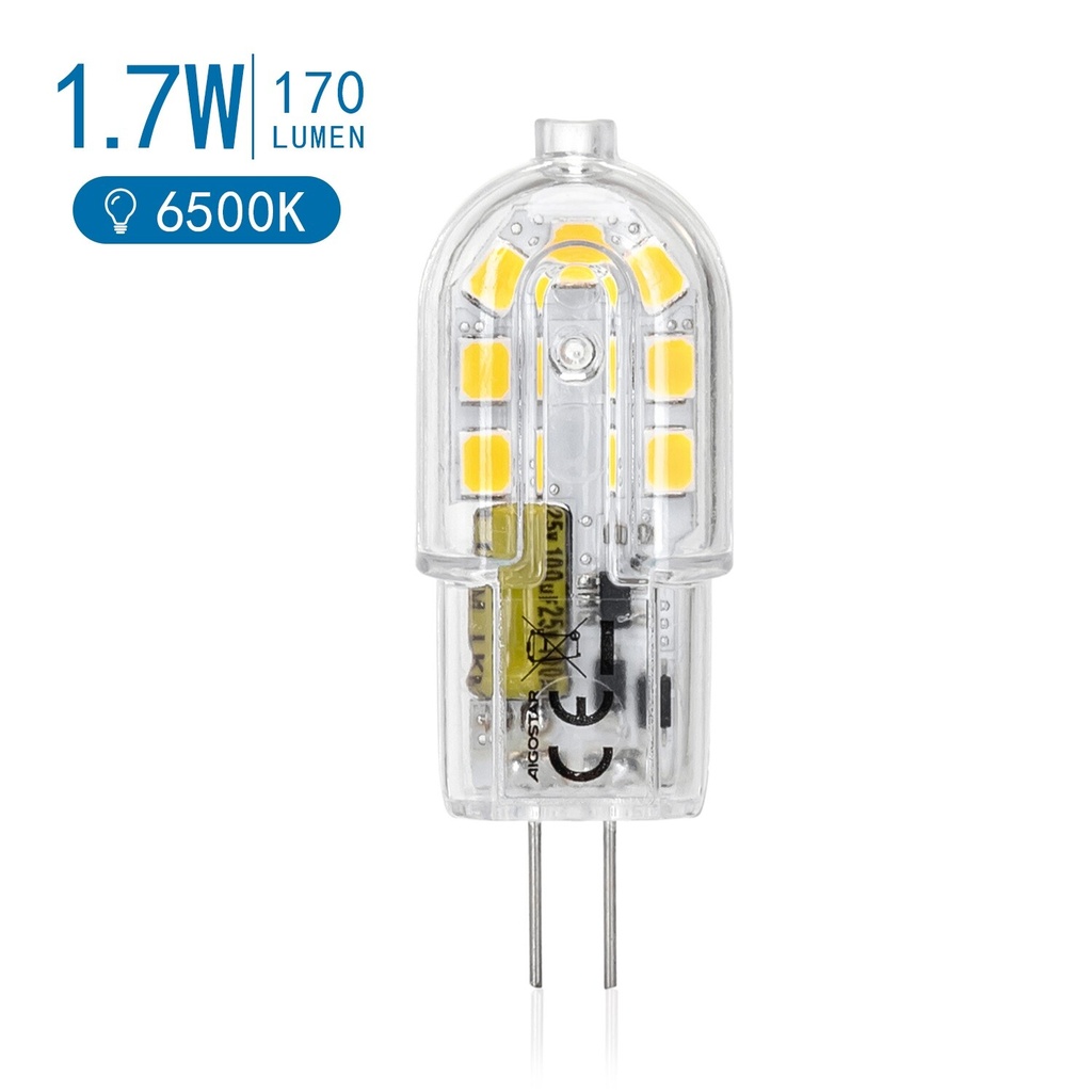 LED G4 1.7W daylight 6500K, 12V AC/DC - Image 2