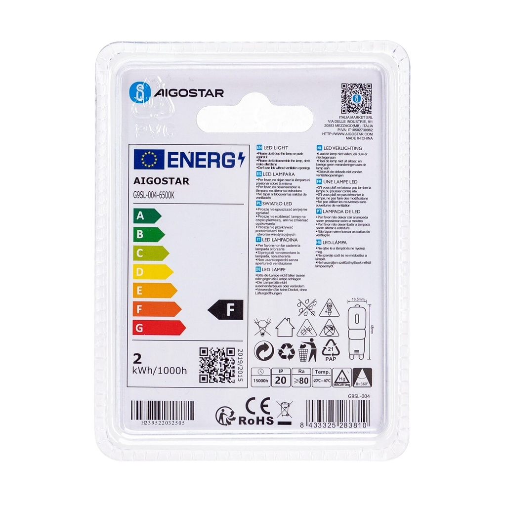 Led G9 2W 6500K CW - Image 6