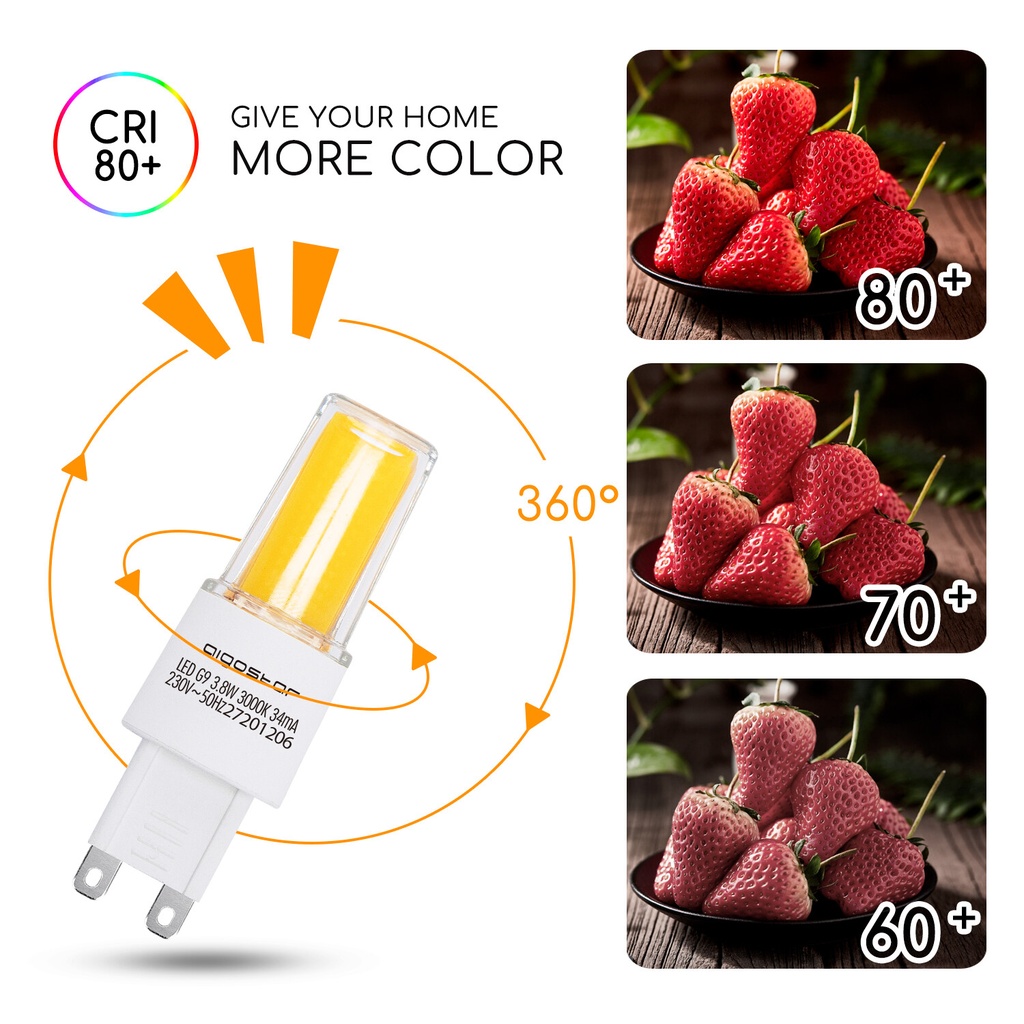 LED G9 3.8W 3000K Flicker free - Image 9