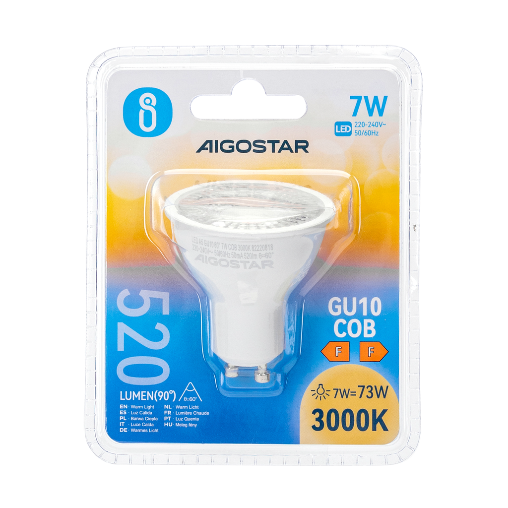 LED GU10 COB 7W 3000K - Image 3