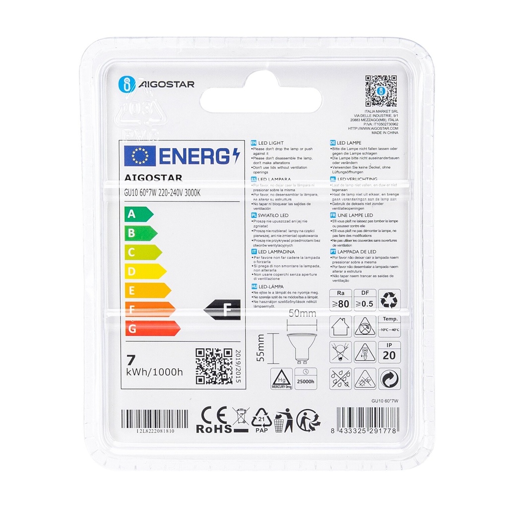 LED GU10 COB 7W 3000K - Image 4