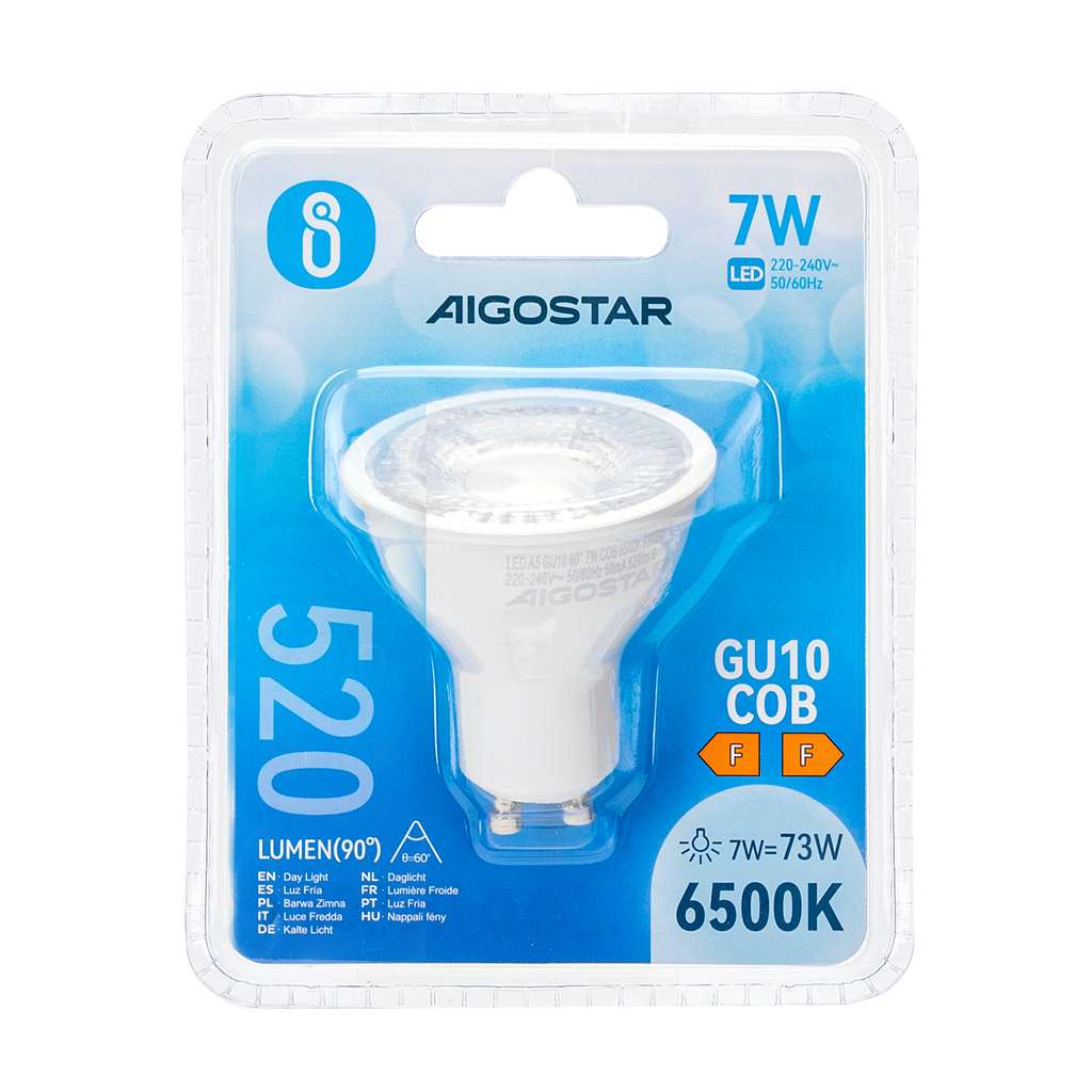 LED GU10 COB 7W 6500K - Image 3