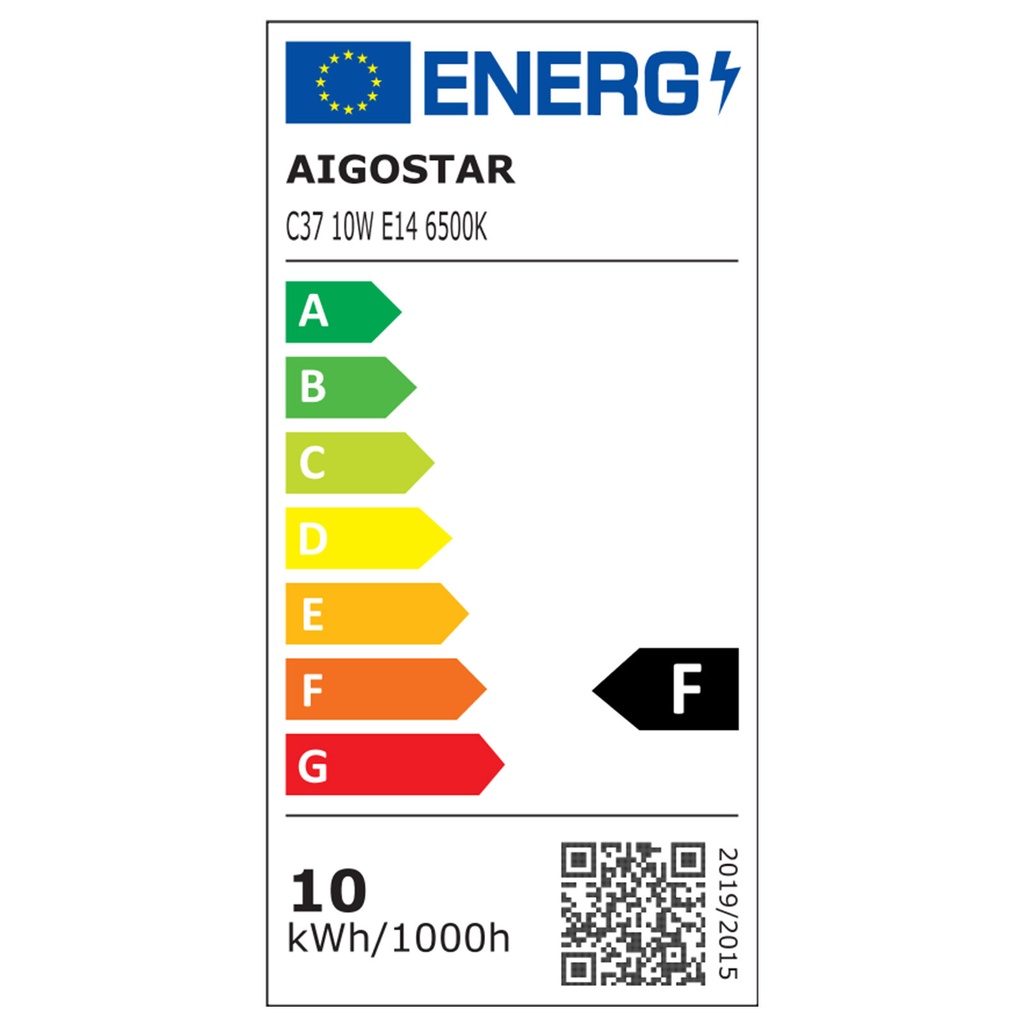 LED lamp E14 C37 10W 6500K - Image 5