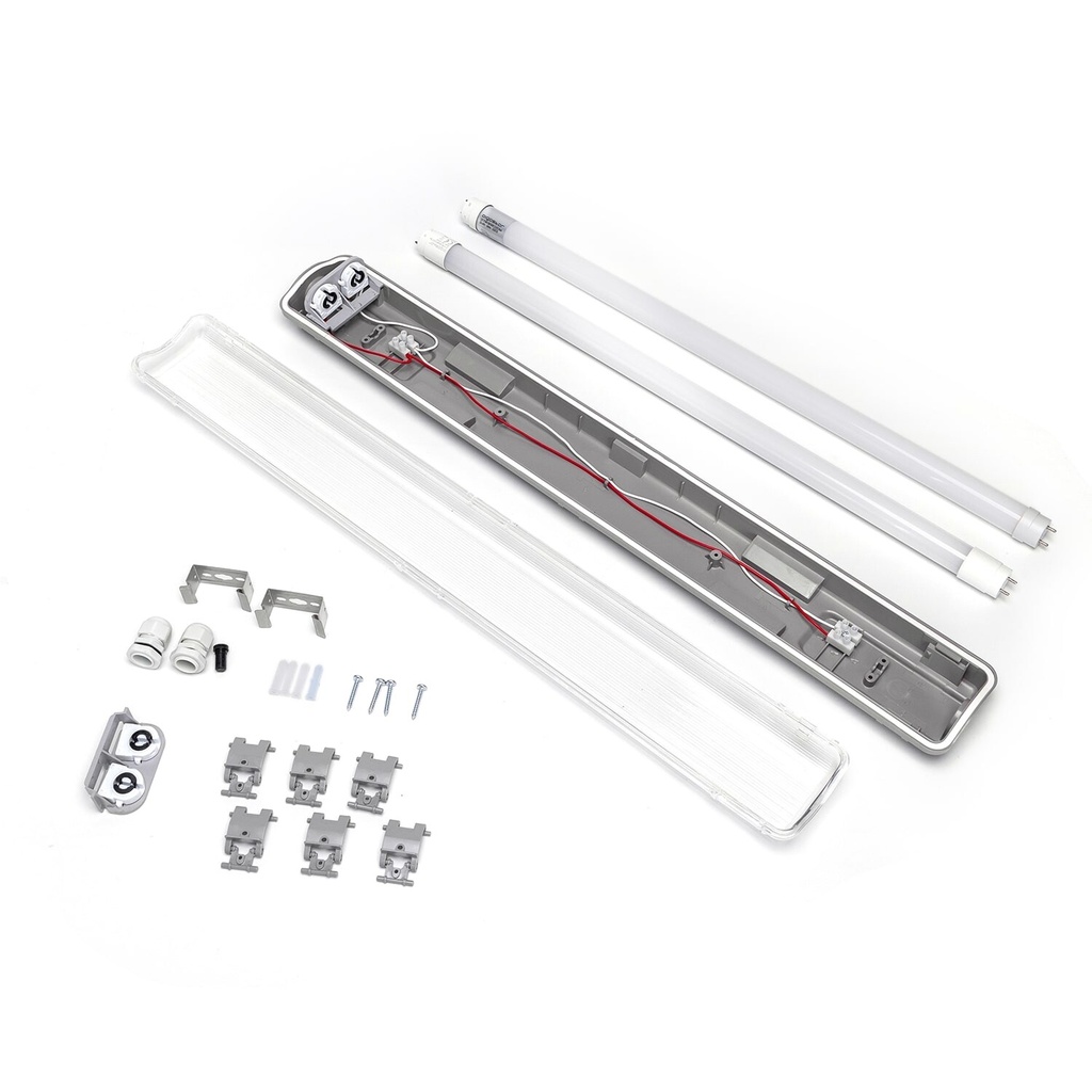 LED Luminaire T8 2x9W 60cm IP65 4000K - Image 4