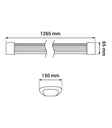 LED luminaire T8 double 120cm - Image 4