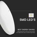 LED Microwave sensor ceiling light 18W 3000K IP44 - Image 6