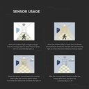 LED Microwave sensor ceiling light 18W IP44 - Image 3