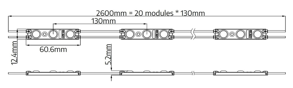LED Module TEXAS 0,72W 9500K - Image 3