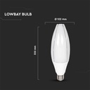 LED Olive lamp 60W E40 6500K - Image 3