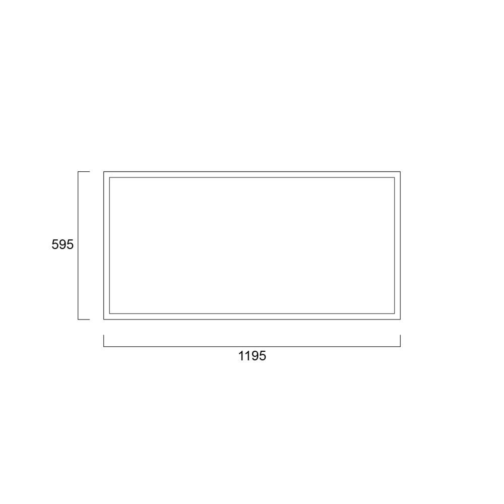 LED PANEL LIGHT 60W 4000K - Image 2