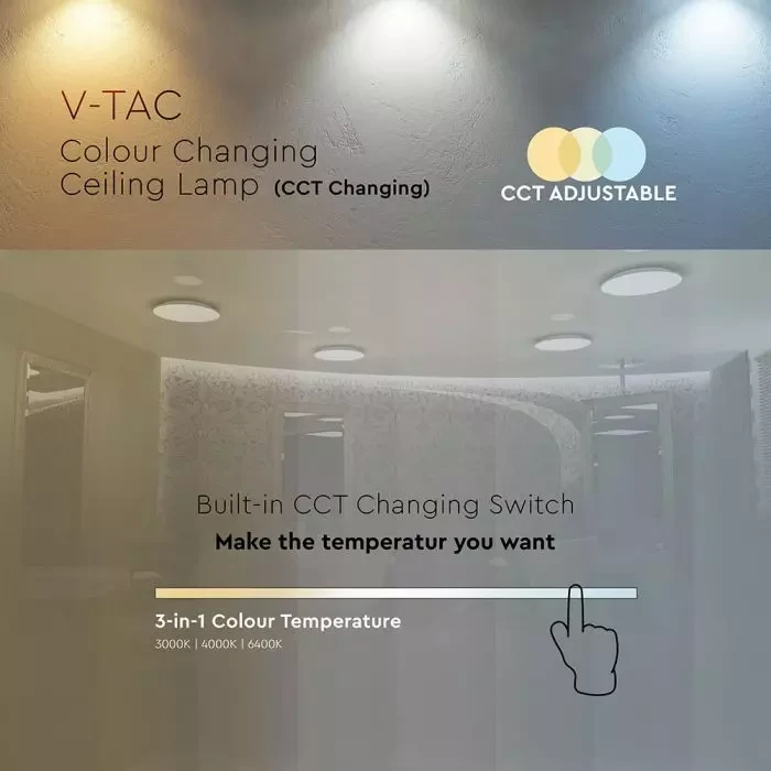 Led Plafond 18W CCT:3IN1 - Image 10