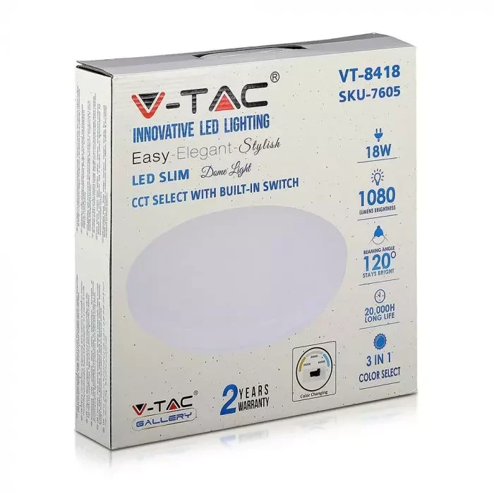 Led Plafond 18W CCT:3IN1 - Image 12