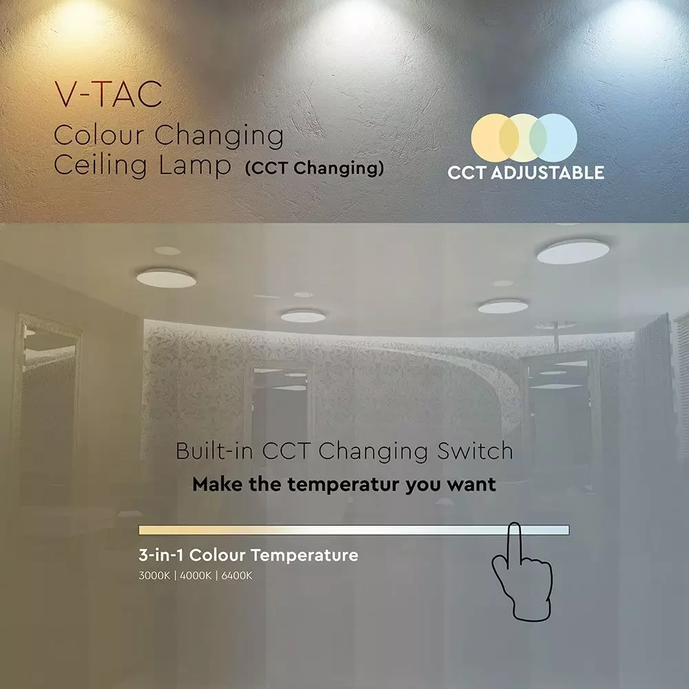 Led Plafond 36W CCT:3IN1 - Image 9