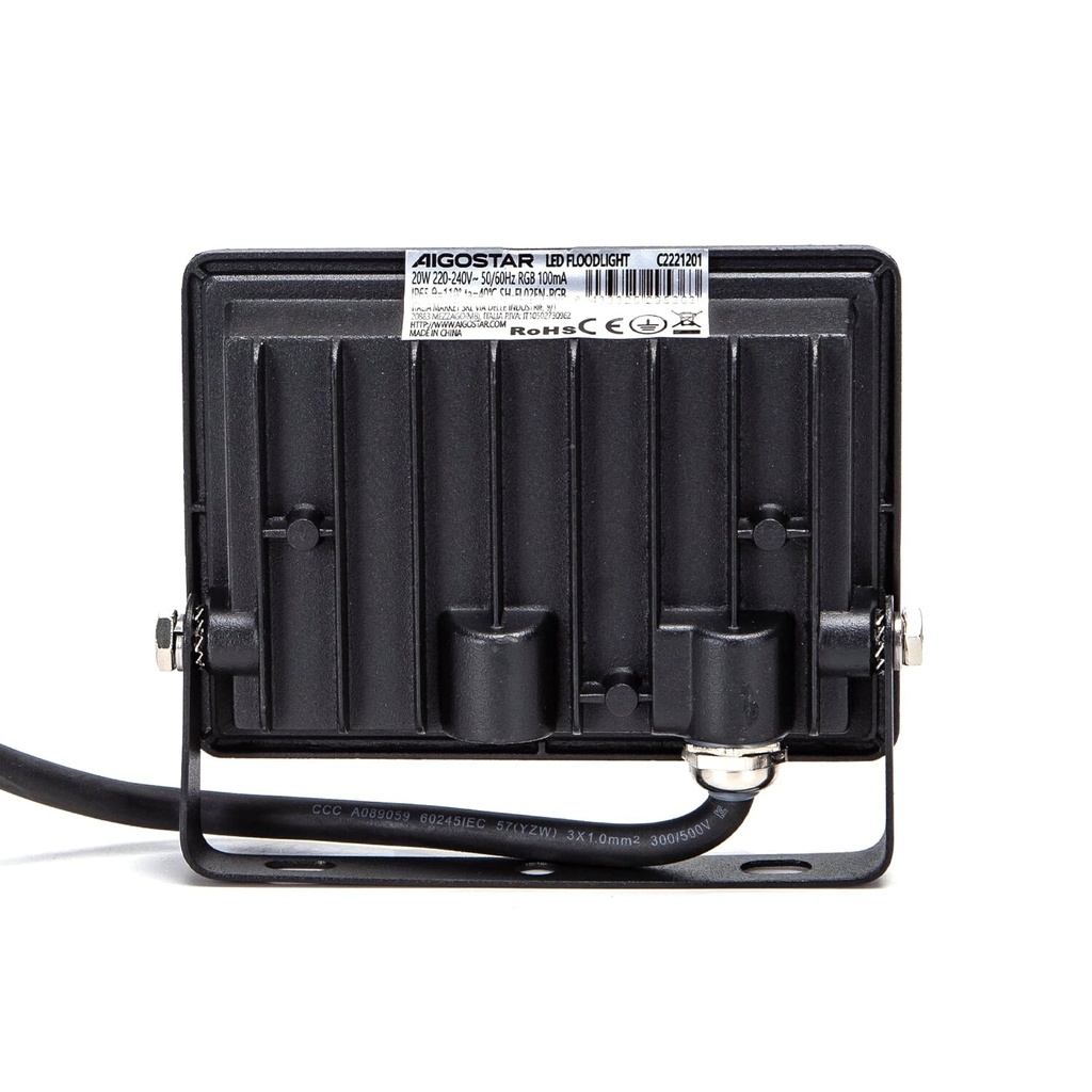 LED RGB Floodlight Black 20W - Image 2