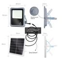 LED solar floodlight 200W 1600lm 6500K IP65 - Image 3