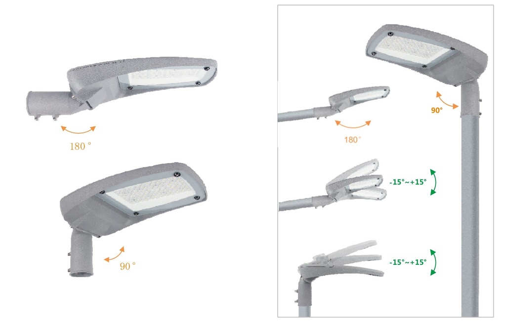 LED Street light with Lux sensor 100W 4000K IP66 - Image 6