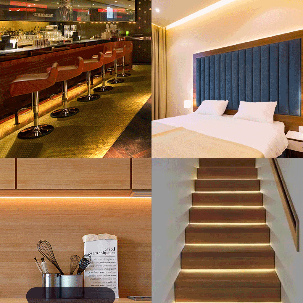 Led strip COB 3000K 2m Dimmable with control Warm white - Image 4