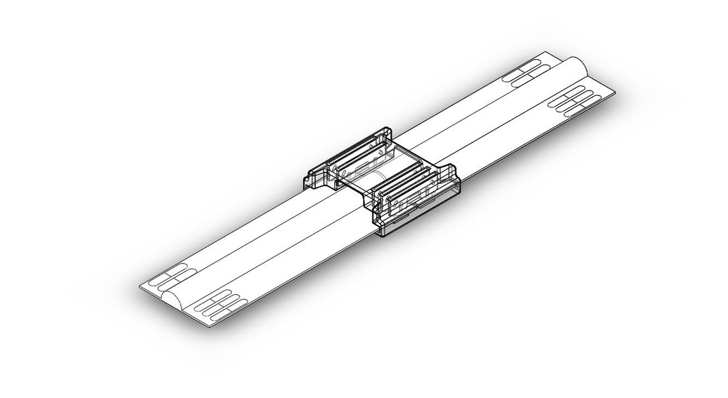 LED strip - strip connector IP20 5-pin COB RGBW 12mm - Image 4