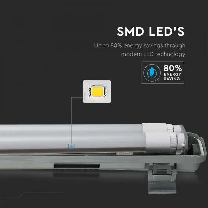 LED Tri-proof tube T8 DOUBLE 6400K - Image 3