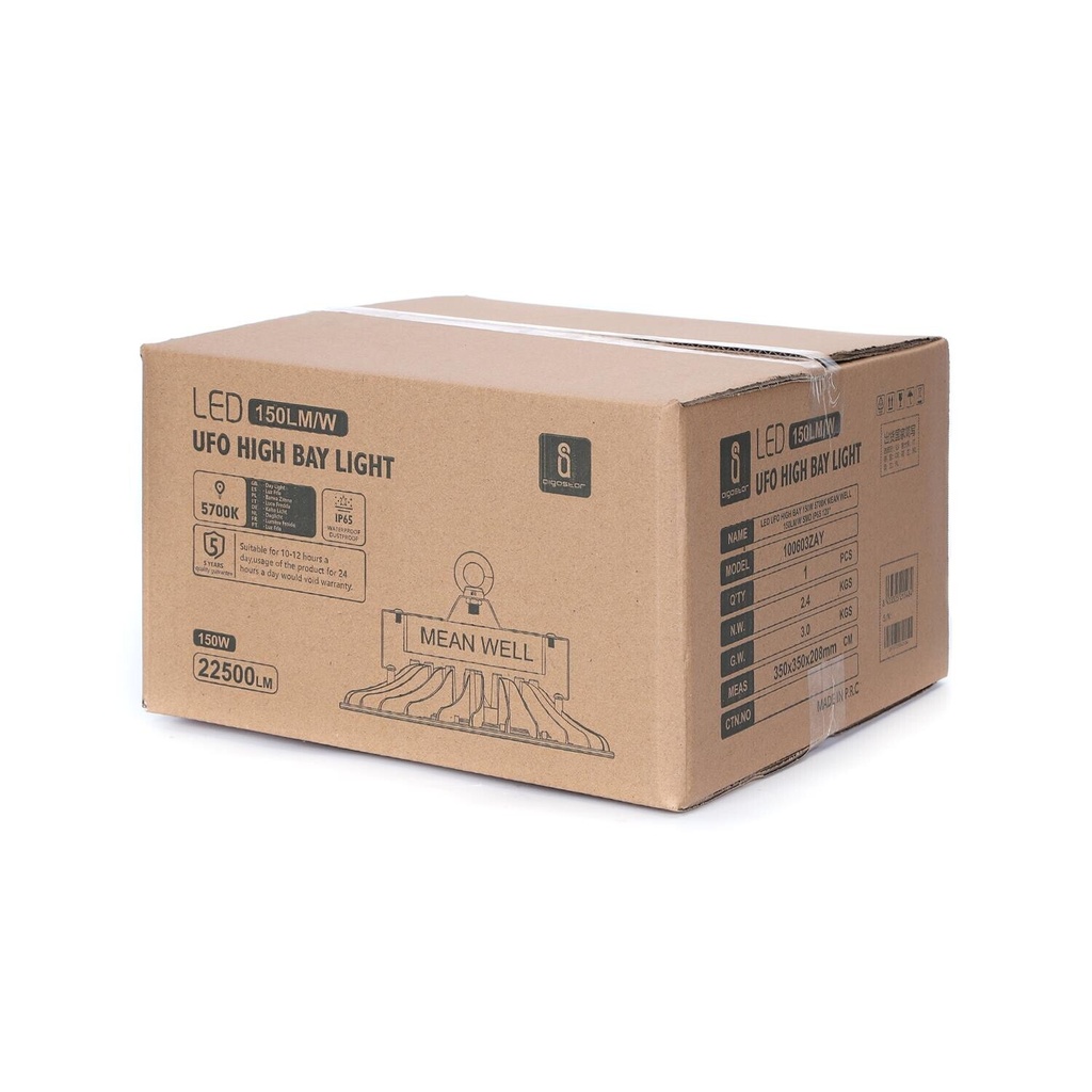 LED UFO HIGH BAY 150W 4000K 150LM/W - Image 4