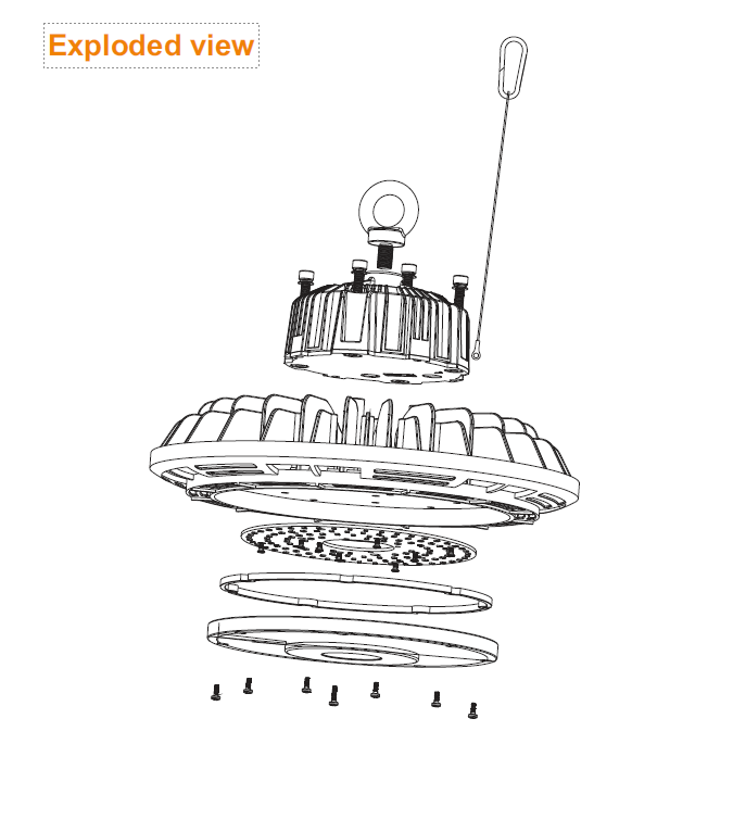 LED UFO HIGH BAY 150W 4000K Dimmable 0-10V - Image 6
