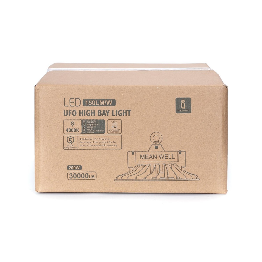 LED UFO HIGH BAY 200W 4000K 150LM/W - Image 5