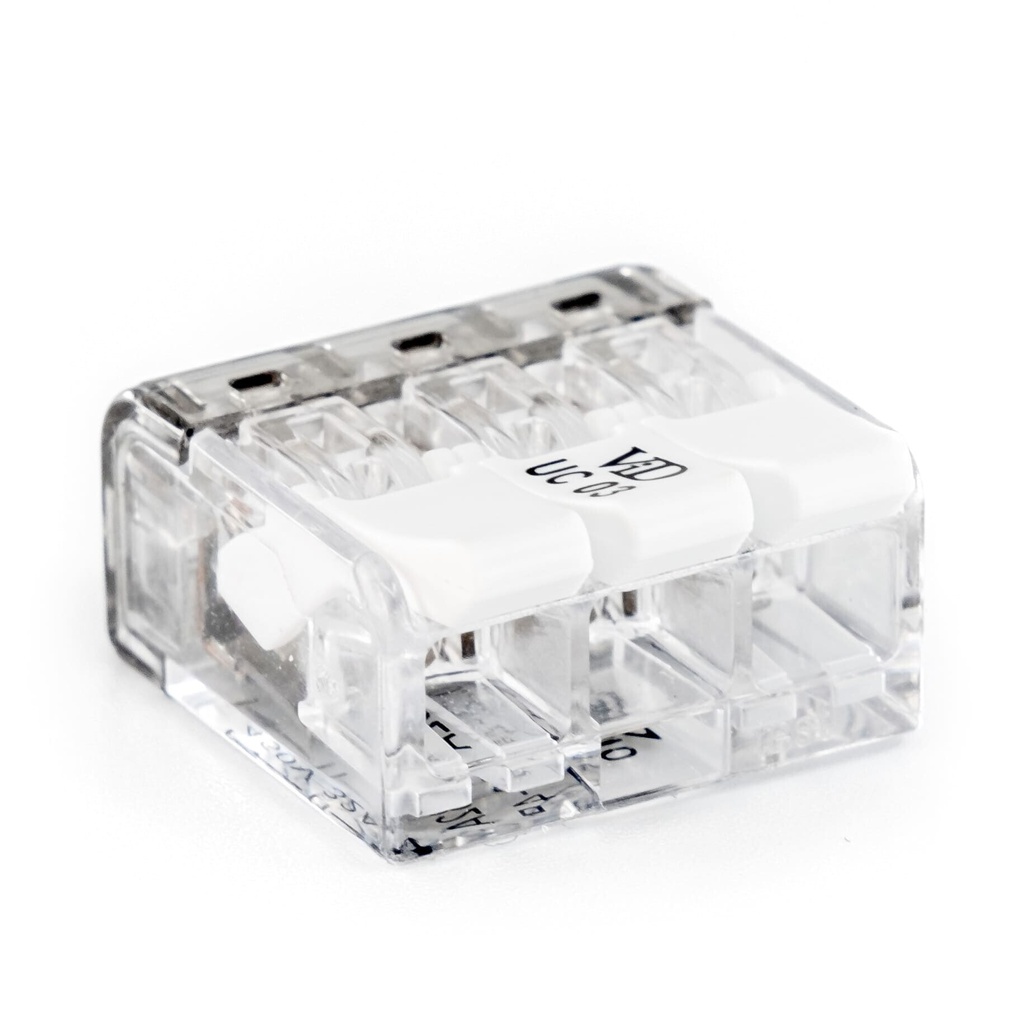 Lever Connector 3P 0.2-4.0mm² 50pack - Image 3