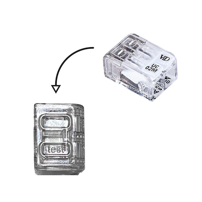 Lever Connector Mini 2P 0.2-2.5mm² 100pack - Image 4
