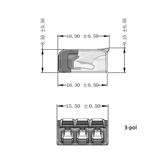 Lever Connector Mini 3P 0.2-2.5mm² - Image 5